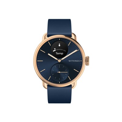 Montre Withings ScanWatch 2 Bleu et métal doré rose