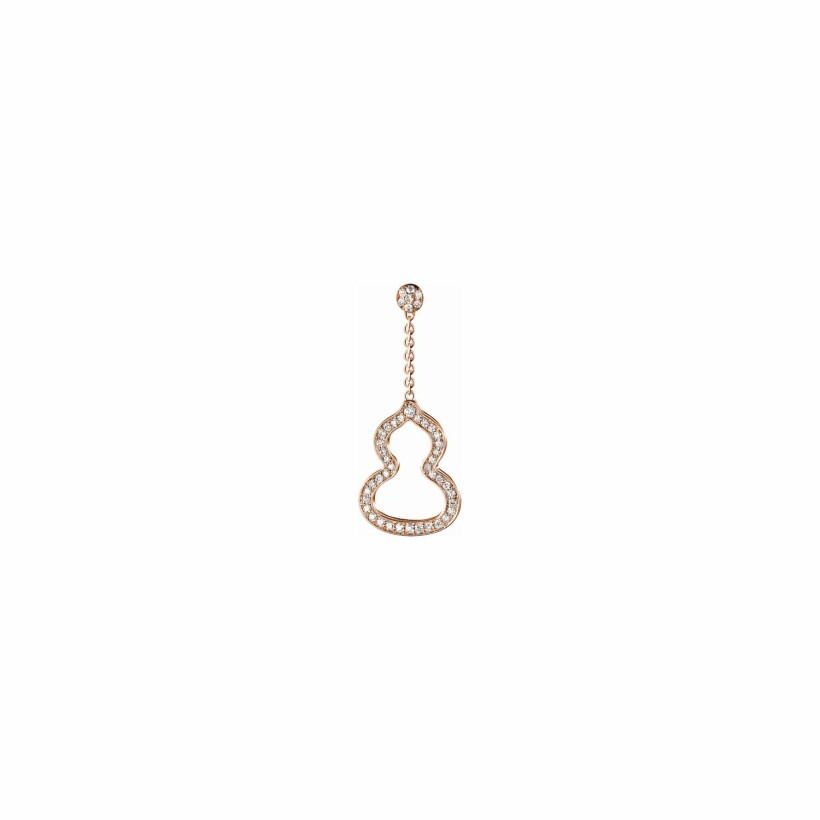 Qeelin Wulu Single earring, rose gold and diamonds