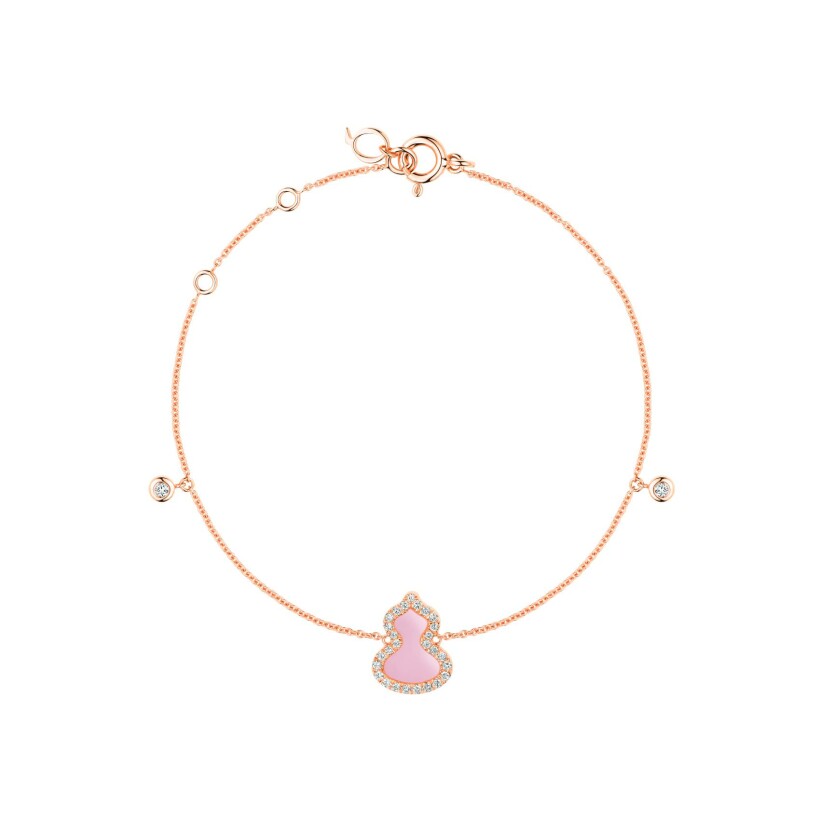 Bracelet Qeelin Wulu en or rose, opale et diamants