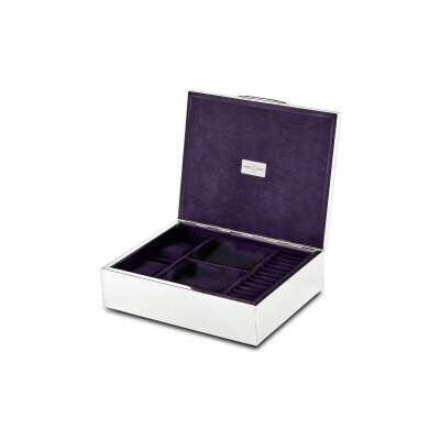 Coffret Legacy pour montres et bijoux Wolf 1834 Silver en métal argenté