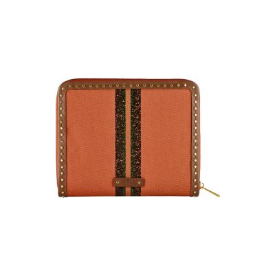 Portfolio pour bijoux de voyage zippé Wolf 1834 Ida en textile et cuir