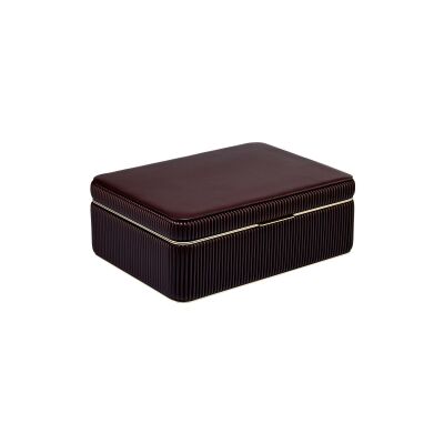 Boîte à bijoux moyenne Wolf 1834 Bella en cuir vegan