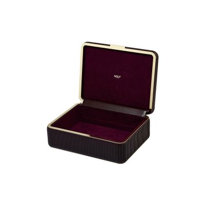 Boîte à bijoux moyenne Wolf 1834 Bella en cuir vegan