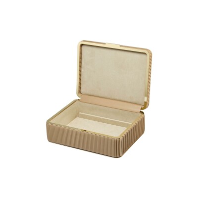 Boîte à bijoux moyenne Wolf 1834 Bella en cuir vegan