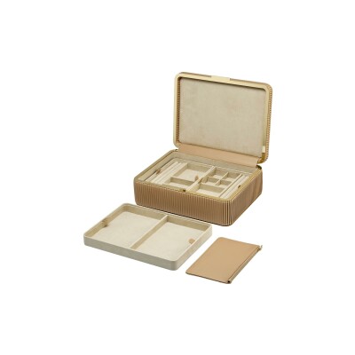 Boîte à bijoux moyenne Wolf 1834 Bella en cuir vegan