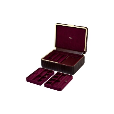 Grande boîte à bijoux Wolf 1834 Bella en cuir vegan