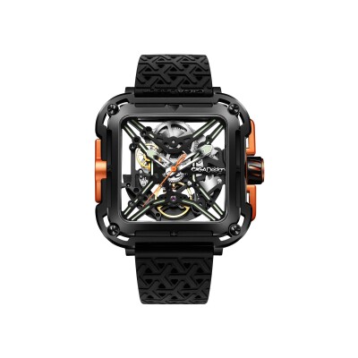 Montre CIGA Design Series X Gorilla Black Orange X011-BLOG-W25BK