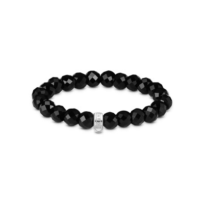 Bracelet Thomas Sabo Charm Club en argent et obsidienne