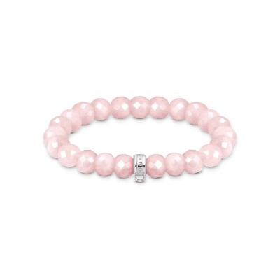 Bracelet Thomas Sabo Charm Club en argent et quartz rose