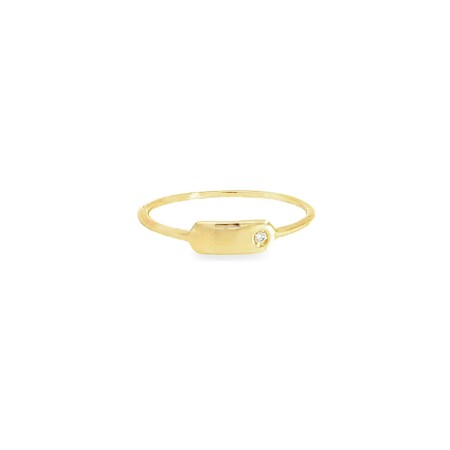 Bague en or jaune et diamant