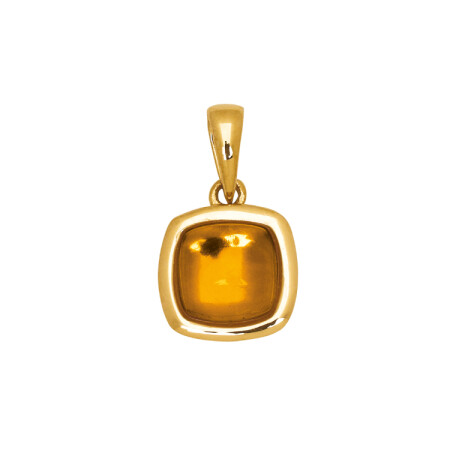 Pendentif en or jaune et citrine