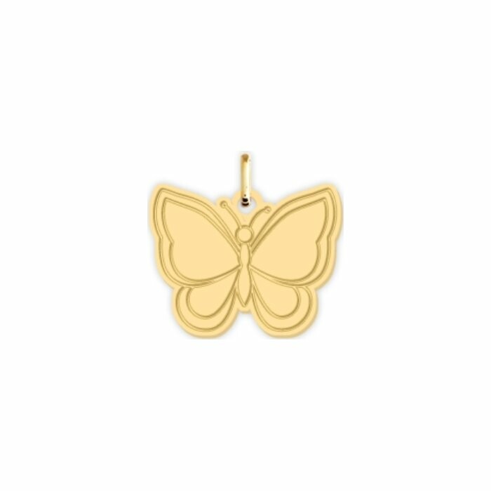 Médaille papillon en or jaune