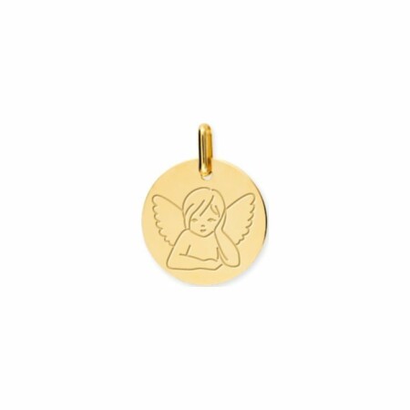 Médaille ange en or jaune