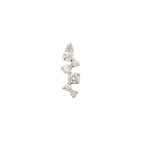 Mono boucle d'oreille Djula Fairytale en or jaune et diamants