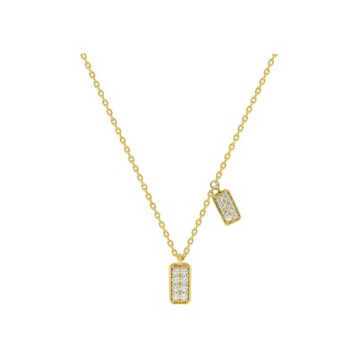 Collier Murat Les Pavés en argent doré à l'or et oxydes de zirconium