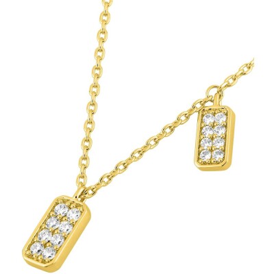 Collier Murat Les Pavés en argent doré à l'or et oxydes de zirconium