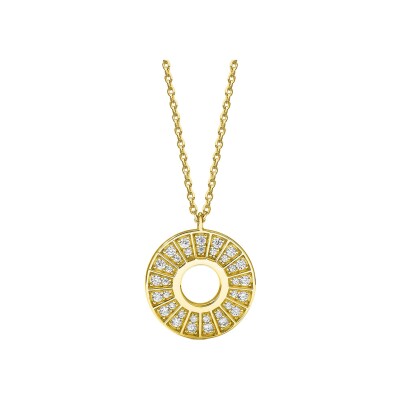 Collier Murat Plein Soleil en argent doré à l'or et oxydes de zirconium