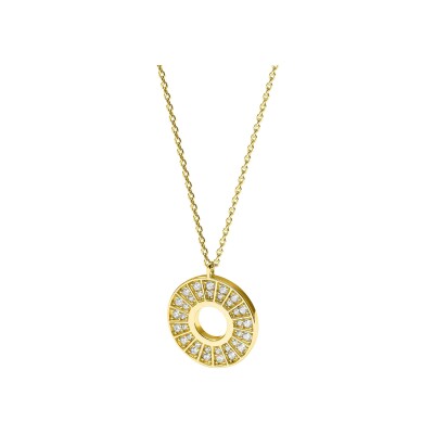 Collier Murat Plein Soleil en argent doré à l'or et oxydes de zirconium