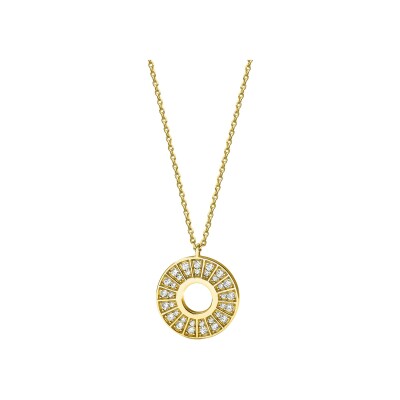 Collier Murat Plein Soleil en argent doré à l'or et oxydes de zirconium