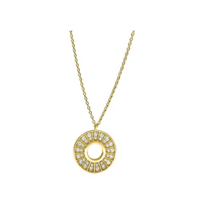 Collier Murat Plein Soleil en argent doré à l'or et oxydes de zirconium