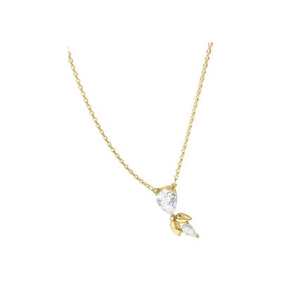 Collier Murat L'Epi en argent doré à l'or et oxydes de zirconium