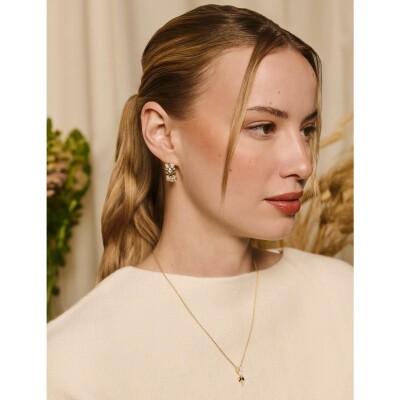 Collier Murat L'Epi en argent doré à l'or et oxydes de zirconium