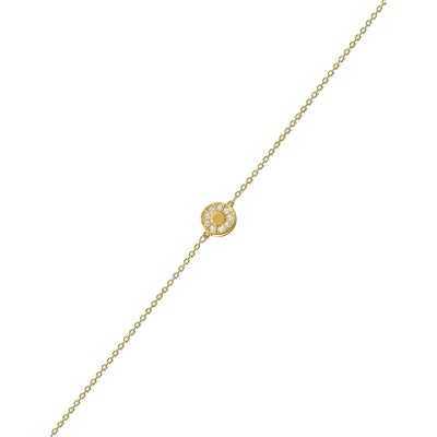 Bracelet Murat Plein Soleil en argent doré à l'or et oxydes de zirconium