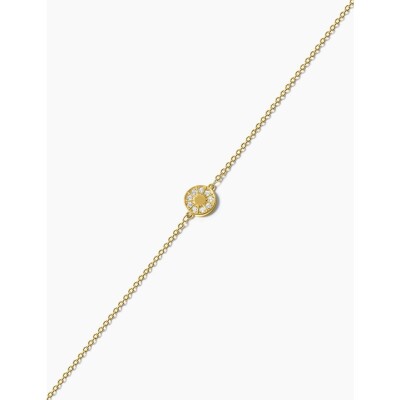 Bracelet Murat Plein Soleil en argent doré à l'or et oxydes de zirconium