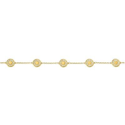 Bracelet Murat Plein Soleil en argent doré à l'or et oxydes de zirconium