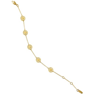 Bracelet Murat Plein Soleil en argent doré à l'or et oxydes de zirconium