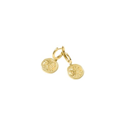 Boucles d'oreilles Murat Le Trésor en argent doré à l'or 