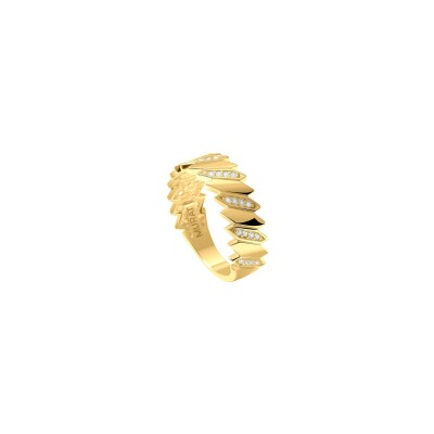 Bague Murat Minuit en argent, plaqué or et oxyde de zirconium