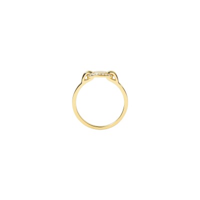 Bague Murat Café Lumière en argent, plaqué or et oxyde de zirconium