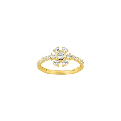 Bague Murat Cristal d'hiver en argent, plaqué or et oxyde de zirconium