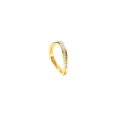Bague Murat Seine en argent, plaqué or et oxyde de zirconium