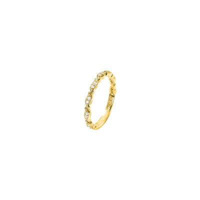 Bague Murat La Marée en argent doré à l'or et oxydes de zirconium