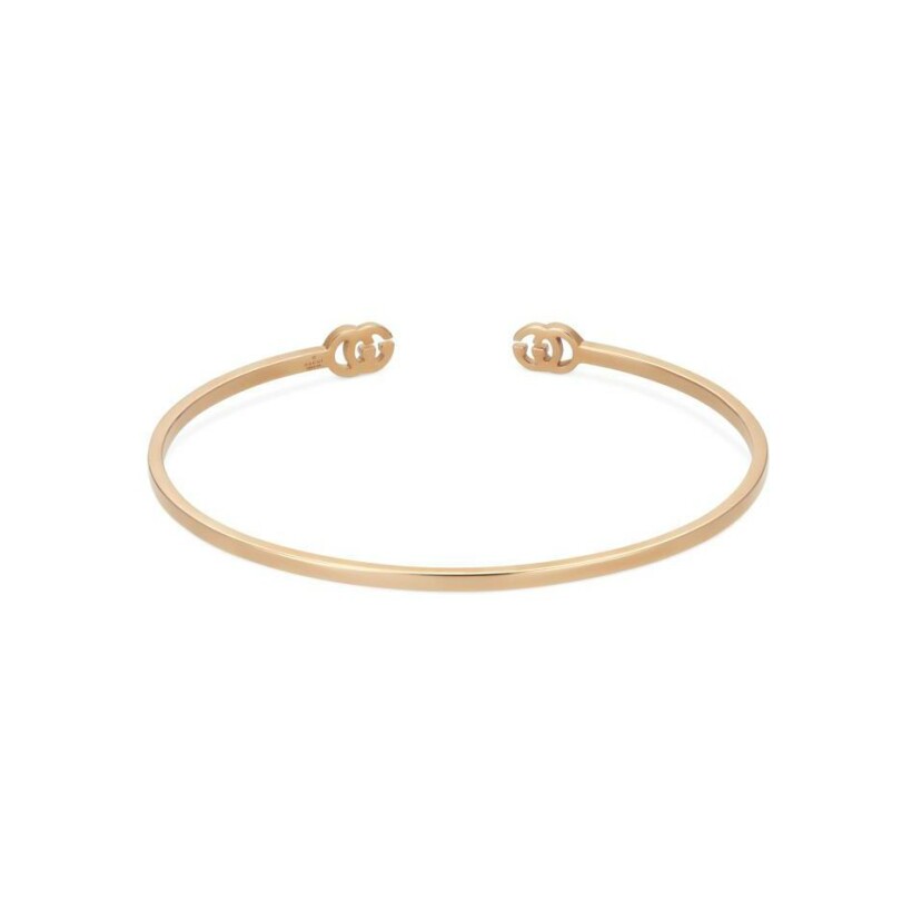 Gucci GG Running bracelet in pink gold, size 16cm