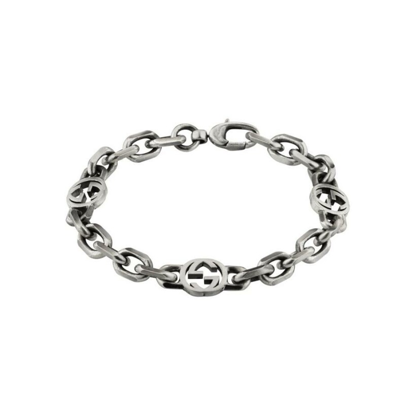 Bracelet Gucci Interlocking en argent