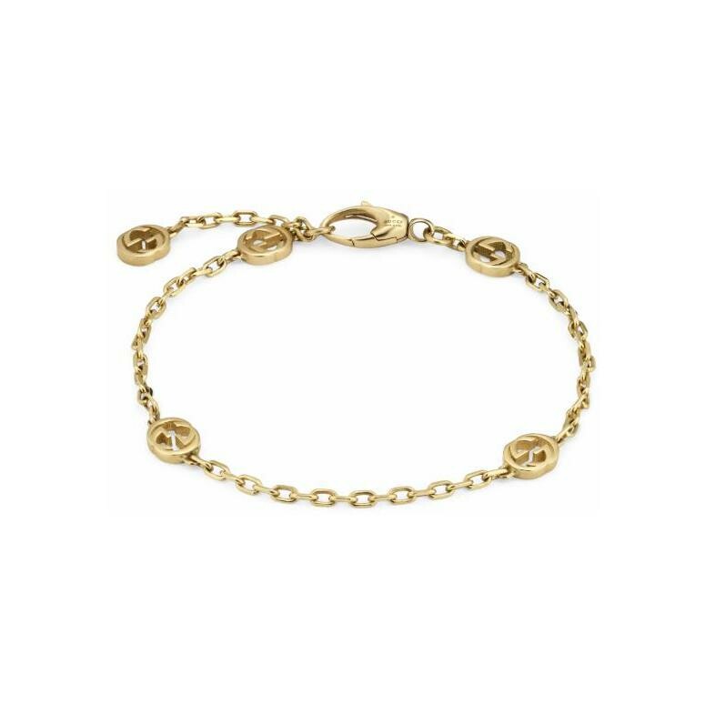 Purchase Gucci Interlocking bracelet in yellow gold, Size 16cm