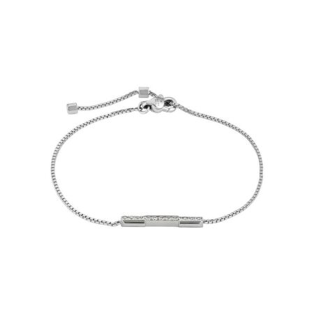 Bracelet Gucci Link To Love en or blanc et diamants