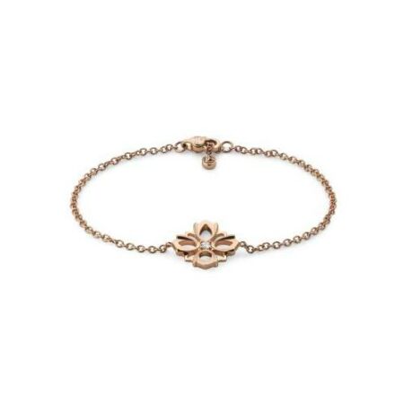 Bracelet Gucci Flora en or rose et diamant, 17cm