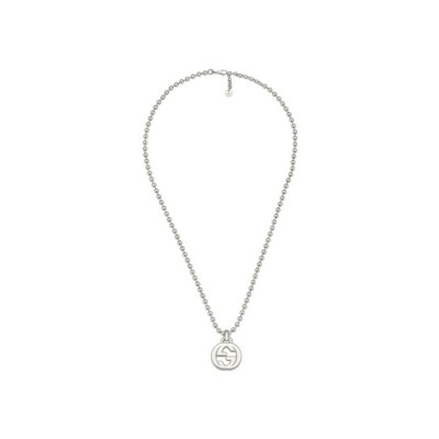 Collier Gucci Interlocking en argent