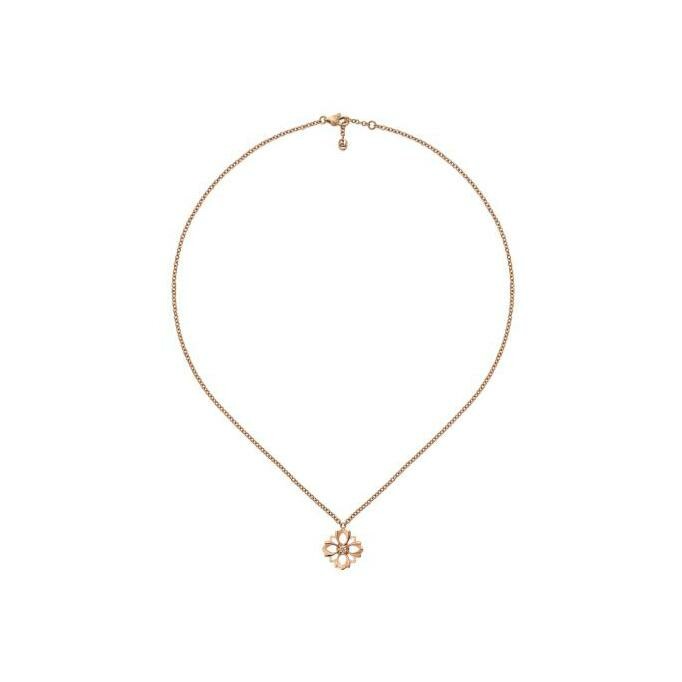 Collier Gucci Flora en or rose et diamant