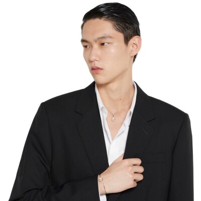 Collier Gucci Horsebit en or blanc et diamants