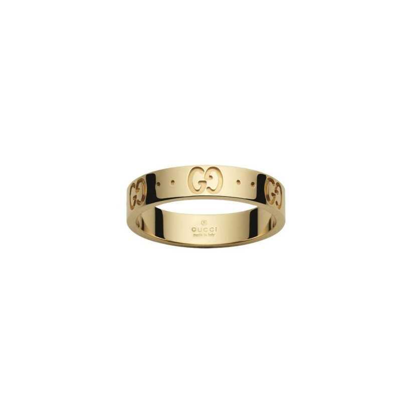 Gucci Icon ring in yellow gold, size 53