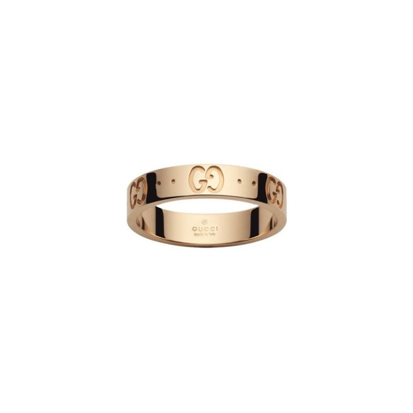 Bague Gucci Icon en or rose, taille 51