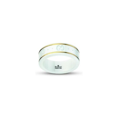 Bague Gucci Icon en or jaune et oxydes de zirconium