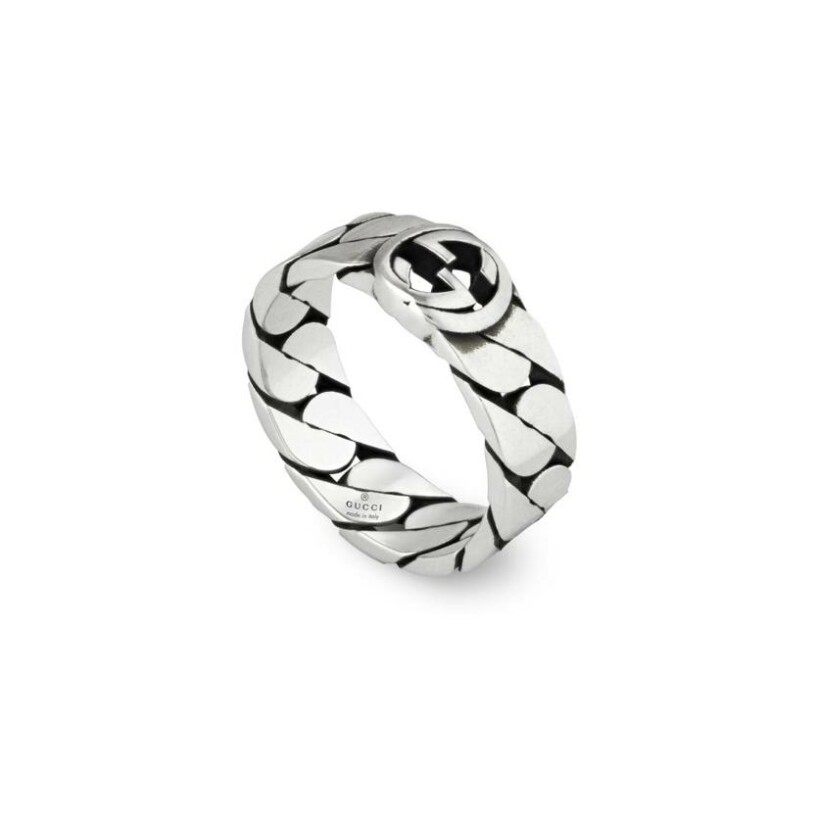 Bague Gucci Interlocking en argent