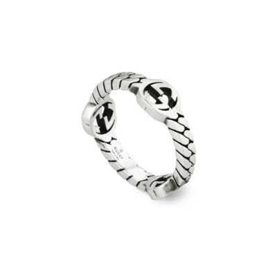 Bague Gucci Interlocking en argent