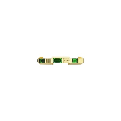 Bague Gucci Link To Love en or jaune et tourmaline, taille 54